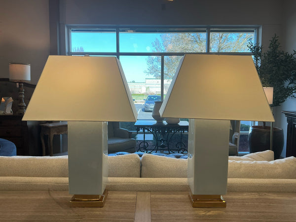 Pair Ceramic Lamps